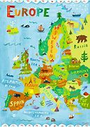 Image result for Map of Europe for Kids