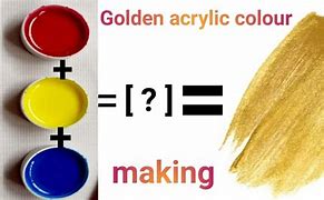Image result for How to Make Gold Paint