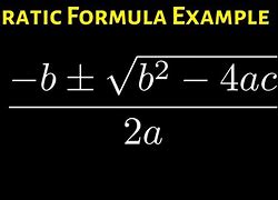 Image result for Quadratic Equation Formula