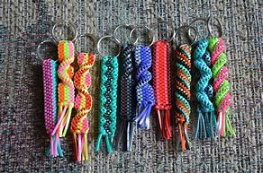 Image result for Plastic Strings Craft Keychain