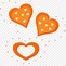 Image result for Orange Color Hearts