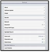 Image result for iPad WiFi Settings