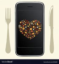 Image result for Phone with Food Graphic