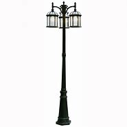 Image result for 3 Light Outdoor Lamp Post