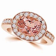 Image result for Peach Rose Gold Morganite Rings