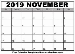 Image result for 4X6 Printable November Calendar