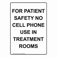 Image result for Medical No Cell Phone Sign