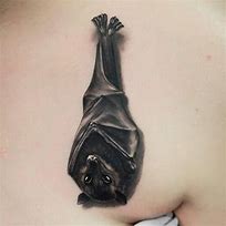 Image result for Hanging Bat Tattoo