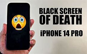 Image result for Black Screen of Death iPhone 14