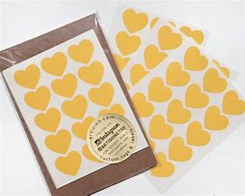 Image result for Small Yellow Heart Sticker