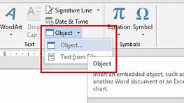Image result for Embedded Word File Icon