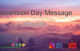 Image result for Ascension Day Messages