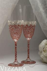 Image result for Rose Gold Champagne Flutes Wedding