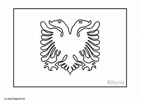 Image result for Albania Flag Coloring Page