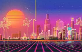 Image result for 80s Neon Phone