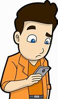 Image result for Cartoon Person PNG Holding Phone
