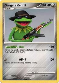 Image result for Gangster Kermit Pokemon Card