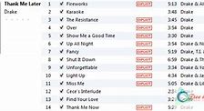 Image result for Drake Thank Me Later Tracklist