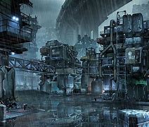 Image result for Cyberpunk Inside Factory