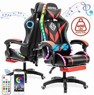 Image result for Gaming Chair Speakers and Cup Holder
