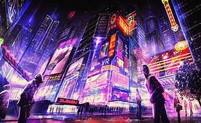 Image result for Cyberpunk Futuristic City