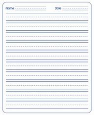 Image result for Elementary Lined Writing Paper Template