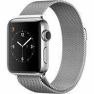 Image result for Silver Apple Watch with Black Band