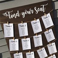 Image result for Wedding DIY Table Numbers Seating Charts