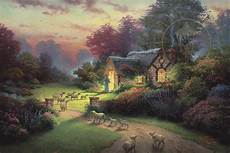 kinkade cottage painting shepherd s cottage the limited edition canvas kinkade cottage painting shepherd s cottage the limited edition canvas