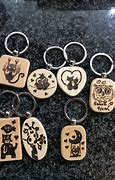 Image result for Wooden Ring Keychain