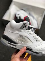 Image result for Air Jordan 5 White