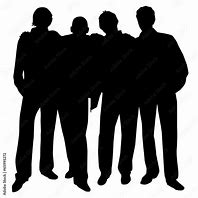 Image result for Four Men Silhouette