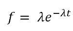 Image result for Exponential Distribution Equation