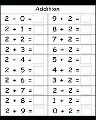 Image result for Kindergarten Math Facts Worksheets