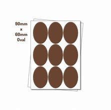 Image result for Oval Waterproof Sticker Sizes