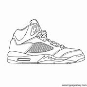 Image result for White Jordan Shoes Coloring Pages