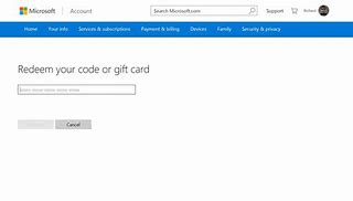 Image result for Microsoft Store Redeem Code