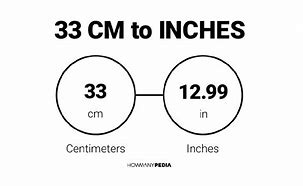 Image result for 33Cm in Inches