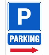 Image result for Parking Right Sign Board