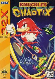 Image result for Knuckles Chaotix Eu Box Art