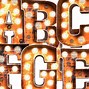 Image result for Marquee Numbers Orange