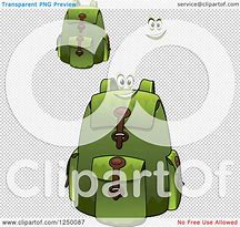 Image result for Green Backpack Clip Art