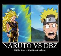 Image result for Goku vs Naruto Meme