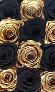 Image result for Black Background with Gold Rose