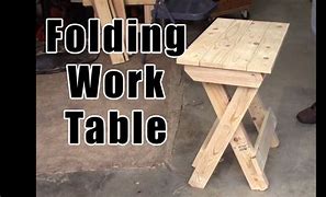 Image result for DIY Folding Work Table
