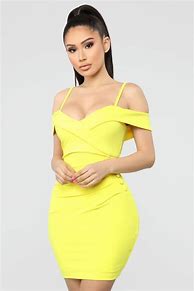 Image result for Fashion Nova Yellow Dresses