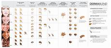 Dermablend Cosmetics Shade And Match Master Chart