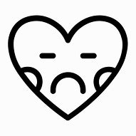 Image result for Sad Heart Emoji