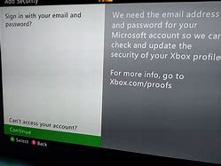 Image result for Xbox360 Forgot Password