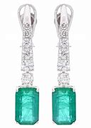 Image result for Diamond Drop Earrings White Gold